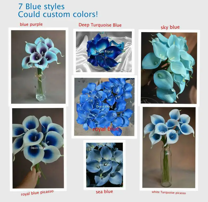 30 Colors Natural Real Touch Flowers Pico Purple White Calla Natural Real Touch Flowers Pico Purple White Calla Lily Bridal Bouquets Wedding Centerpieces Decorative In Artificial Dried From Home