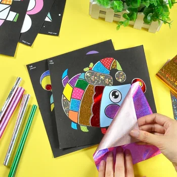 

12/pcs novel DIY Magic transfer sticker Transfer painting arts and crafts for kids toys for children kids diy