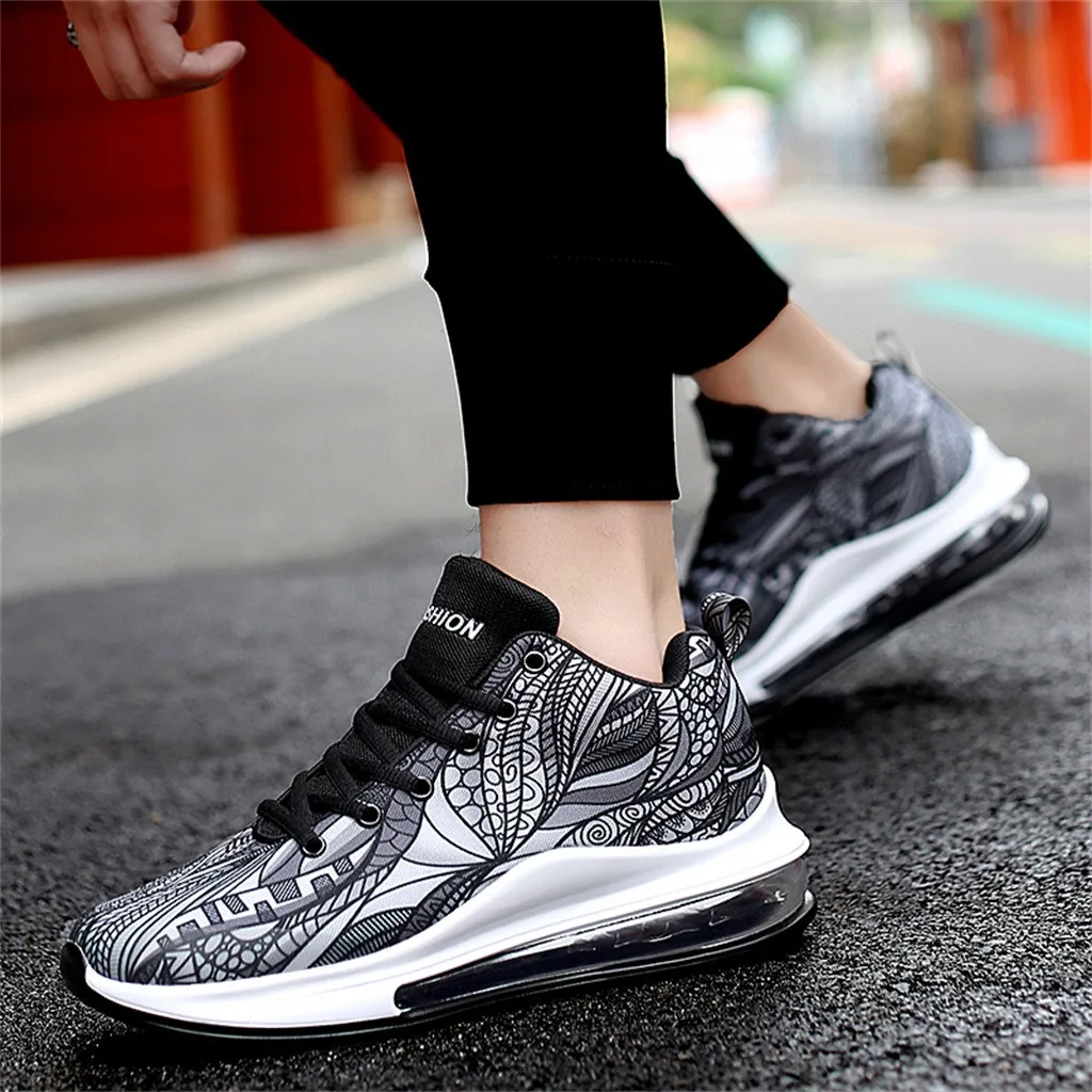 SAGACE Shoes Fashion Men's Outdoor High Air Cushion Shock Comfortable Shoes Male Casual Sports Shoes Students Shoes J12
