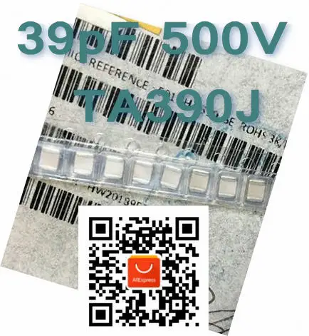 Multilayer ceramic High-Q Capacitor 501SHT390JSE TEMEX501 SHT 390 JSE 39pF 500V (TA390J) New Original 20pcs/LOT | Электронные