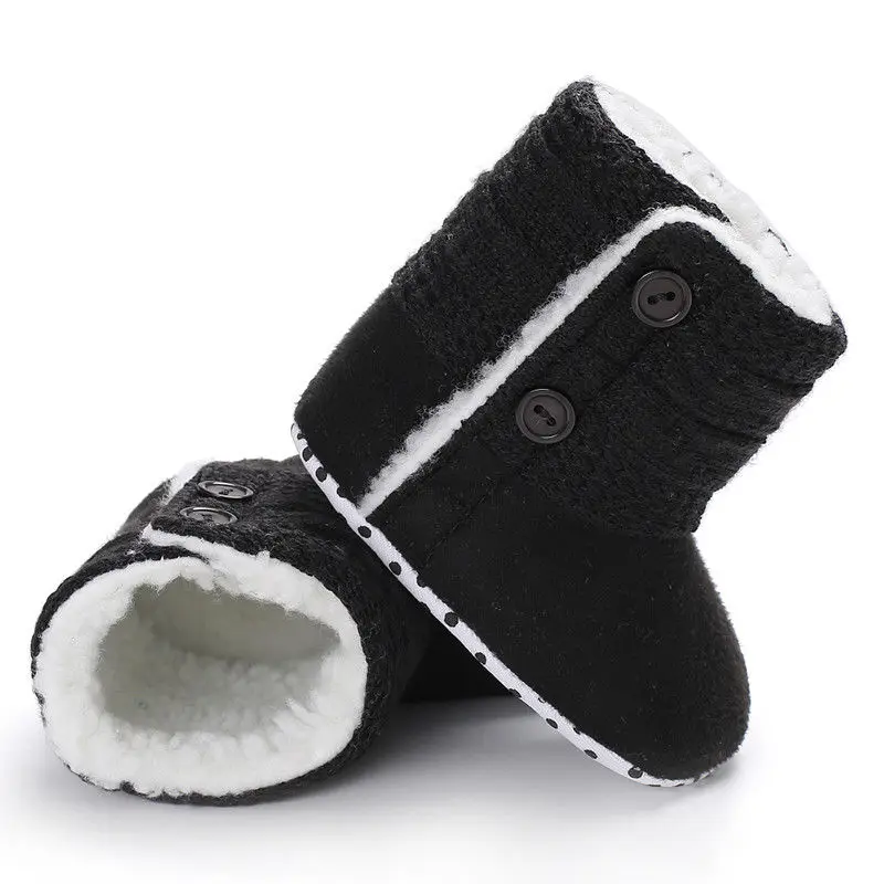 Newborn Kids Baby Girls Snow Shoes Winter Soft Sole Plush Warm Snot Boots Infant Shoes