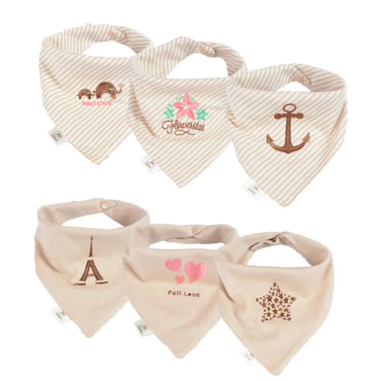 

Bandana Baby Bibs for Girls Cute Pretty Princess 100% Pure Cotton Super-Stylish Anti-Smell Anti-Bacterial Apron Quick Dry Towel