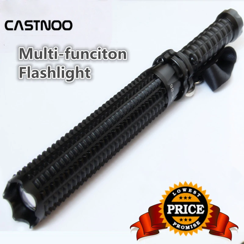 Powerful 8000LM Q5 LED Spiked Mace Baseball Bat Long Flashlight AAA 18650 battery Security Torch Lamp 3 Mode | Освещение