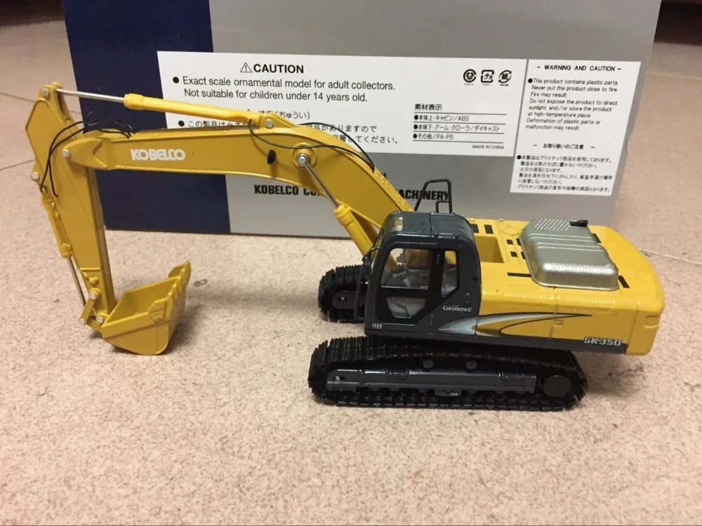 Diecast Toy Model Decoration 1:50 Kobelco Acera Geospec SK350LC-8 Hydraulic Excavators Construction Machinery Toy for Collection