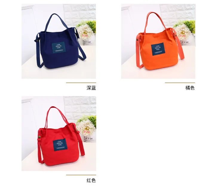ZYJ Female Canvas Shoulder Tote Bags Handbag Casual Women Chains School Messenger Crossbody Shopping Sling Bucket Grocery Bag (2)