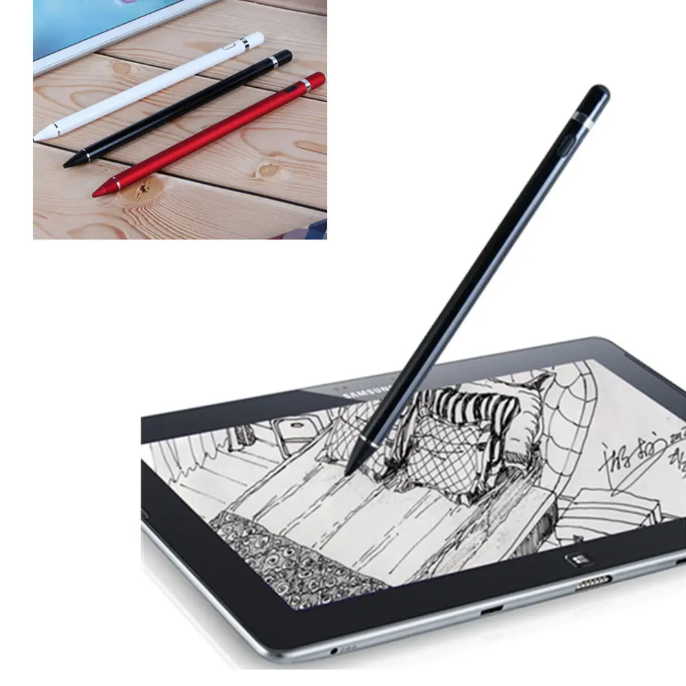 

Active Pen Capacitive Touch Screen Pen For iPad 9.7 inch Mini 1 2 3 4 7.9 Air 2 1 Pro 9.7 10.5 12.9 INCH 2017 2018 Tablet Stylus