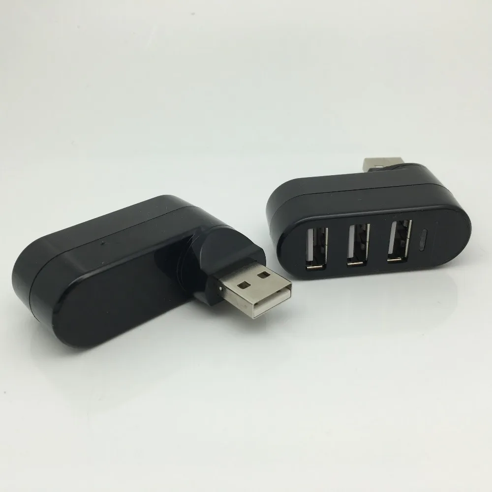Rotatable High Speed 3 Ports USB HUB 2.0 USB Splitter Adapter for Notebook/Tablet Computer PC Peripherals AQJG