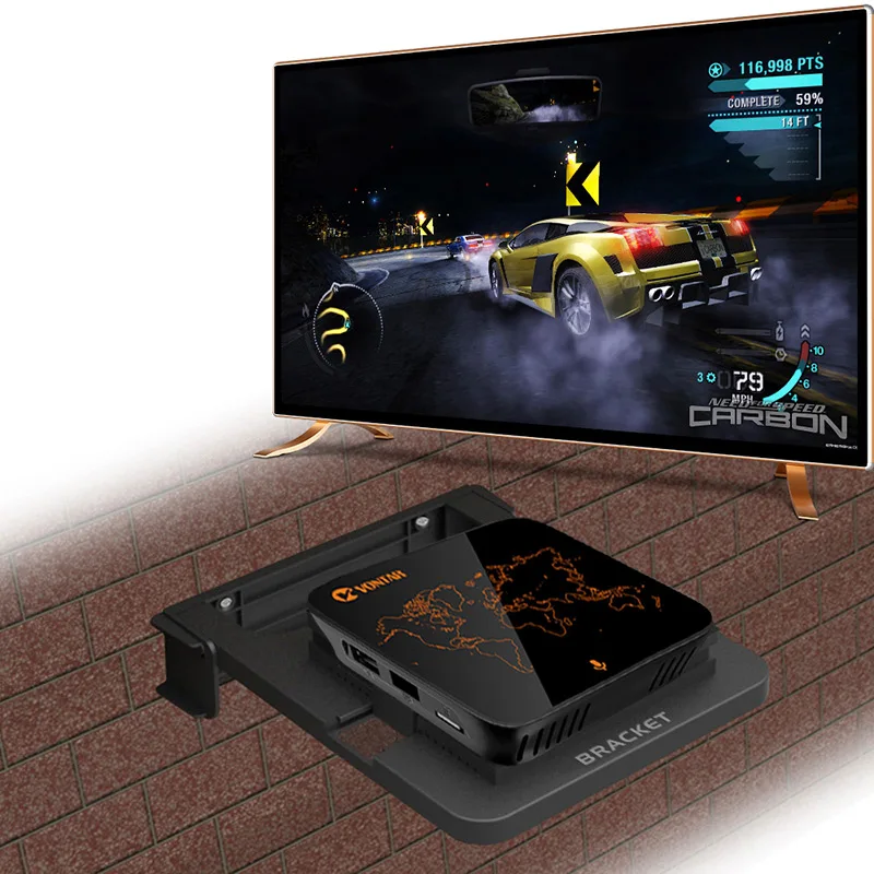 VONTAR H1 طوي جبل قوس ل الروبوت التلفزيون مربع تعيين كبار مربع حامل حامل رفوف الجدار يتصاعد تخزين واحد الفضاء الجرف
