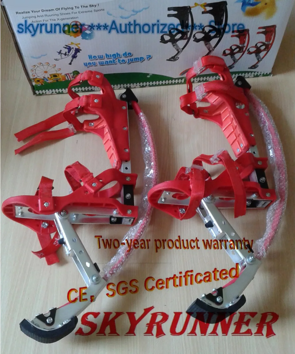 Воздушные ходули Skyrunner для мальчиков и девочек весом 66 ~ 110 фунтов/30 50 кг Красного