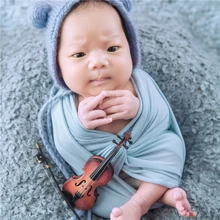 50*150 см детские одеяла новорожденный реквизит для фотосъемки новорожденный шаль эластичная вязаная пеленка Детские Гамак хлопчатобумажное одеяльце