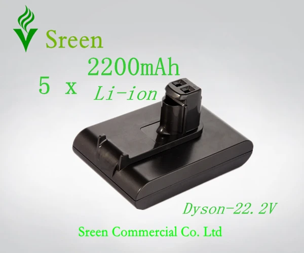 

5PCS New Li-ion 2200mAh Rechargeable Battery for Dyson 22.2V DC31 DC34 DC35 DC44 917083-01 Vacuum Cleaning Batteries