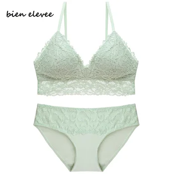 

Lace Lingerie Set Women Bra And Brief Sets Summer Sexy Underwear Set Push Up Brassiere Cotton Deep V Sexy Bras Lace underwear