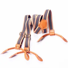 Mantieqingway Для мужчин регулируемый 6 Пуговицы эластичные Подтяжки для женщин брак клип на чулок Для женщин и пуговицы брекеты Тонкий ремень