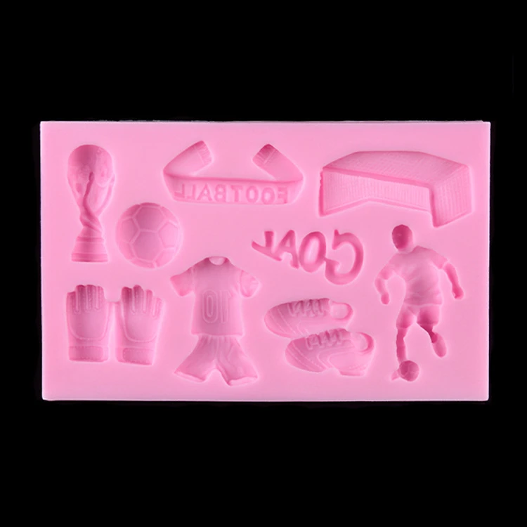 

1PCS Football Series Fondant 3D Molds, Silicone Mold ,Soap, Candle Moulds, Sugar Craft Tools, Chocolate Moulds, Bake Ware E054