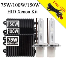 150 W HID Xenon комплект ксеноновых фар H7 H3 H11 9005 9006 H1 D2H 4300 K 6000 K для автомобильных фар высокого Мощность 12 V 75 W 150 W 100 W Ксеноновые балласты