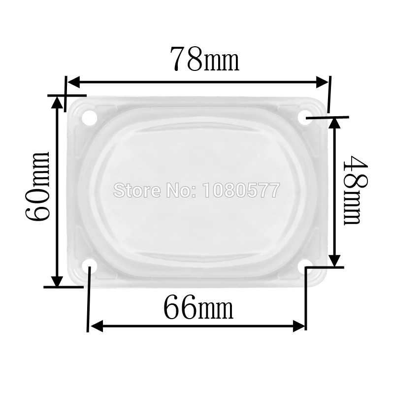 50W COB Lens-Size