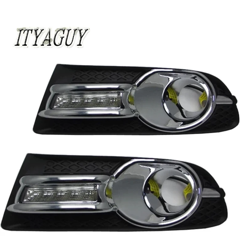 

ITYAGUY Car-styling LED Daytime Running Lights for Buicks Excelle GT DRL led LED With Fog Lamp Cover Case daylight fog lamp