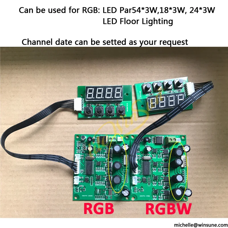 Litewinsune 1PCS Free Ship Main Board with Display for LED Par Stage
