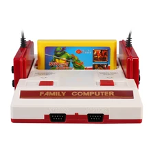 POWKIDDY 8 bit TV Game Player Classic Red White games Video Game Console Yellow Card Plug-in Card Games NTSC