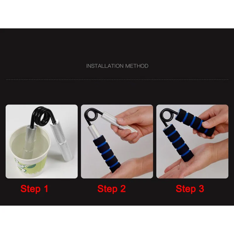 75-300lb Heavy Hand Grip Sponge Hand Expander Professional Fitness Muscle Trainer Finger Gripper Strength Heavy Grip Equipment