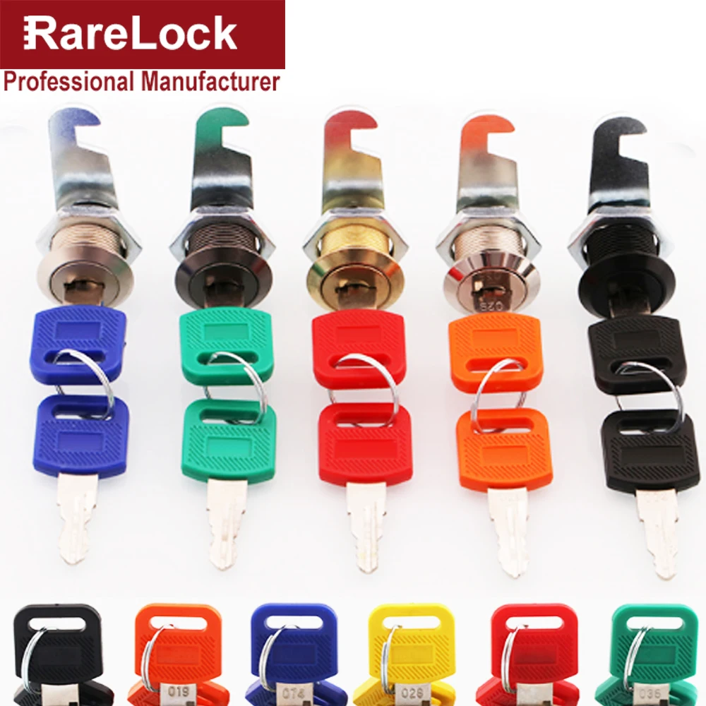 

Rarelock Christmas Supplies Cabinet Cam Lock 6 Color for Drawer Door Cabinet Women Dress Locker Cupboard Hardware DIY i