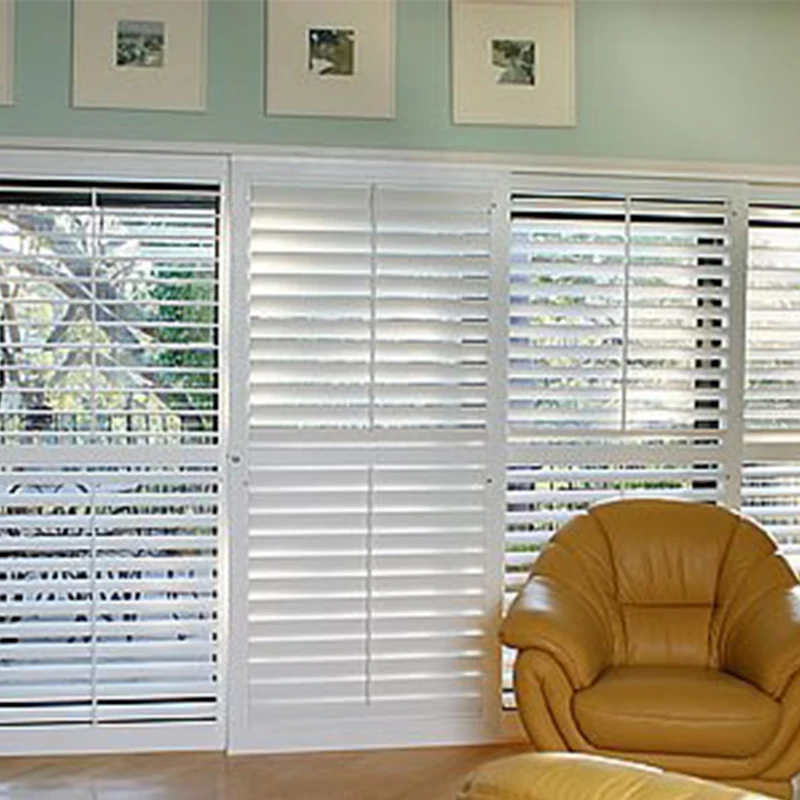Indoor 100 Basswood Sliding Shutters For Windows And Doors With