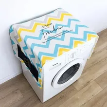 Простой Синий скандинавский стиральная машина водонепроницаемый чехол ткань Солнцезащитная ткань пылезащитный чехол однодверный холодильник полотенце