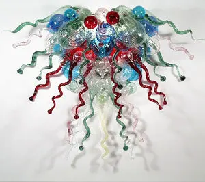 

Colorful Art Glass Lighting Murano Glass Modern LED Chandelier
