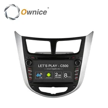 Ownice C500 Octa 8 Core Android 6.0 COCHES reproductor de DVD para Hyundai i25 accent Verna Solaris con GPS BT radio wifi 4G LTE Red