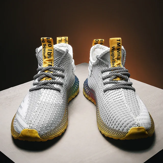 US $17.82 Summer 4D Print Flying Weave Men's Shoes lightweight walking sneakers Color Fruit Frozen Bottom Sho