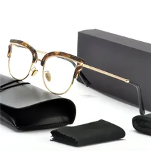 Сексуальные очки «кошачий глаз» оправа женские очки уникальные металлические нити рамы стили MINCL бренд оптические модные компьютерные очки FML