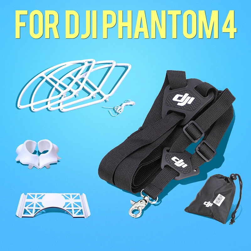 DJI Phantom 4 Accessories COMBO Propellers Guard Camera eyes protect caps RC Neck Strap Belt Gimbal
