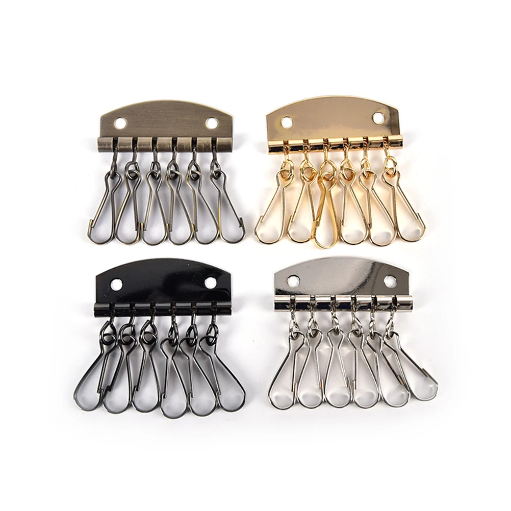 Bag Accessories DIY Handbag Purse Inside Key Ring Row Metal Bag Buckles Handmade Fabric Leather Craft 1PCS