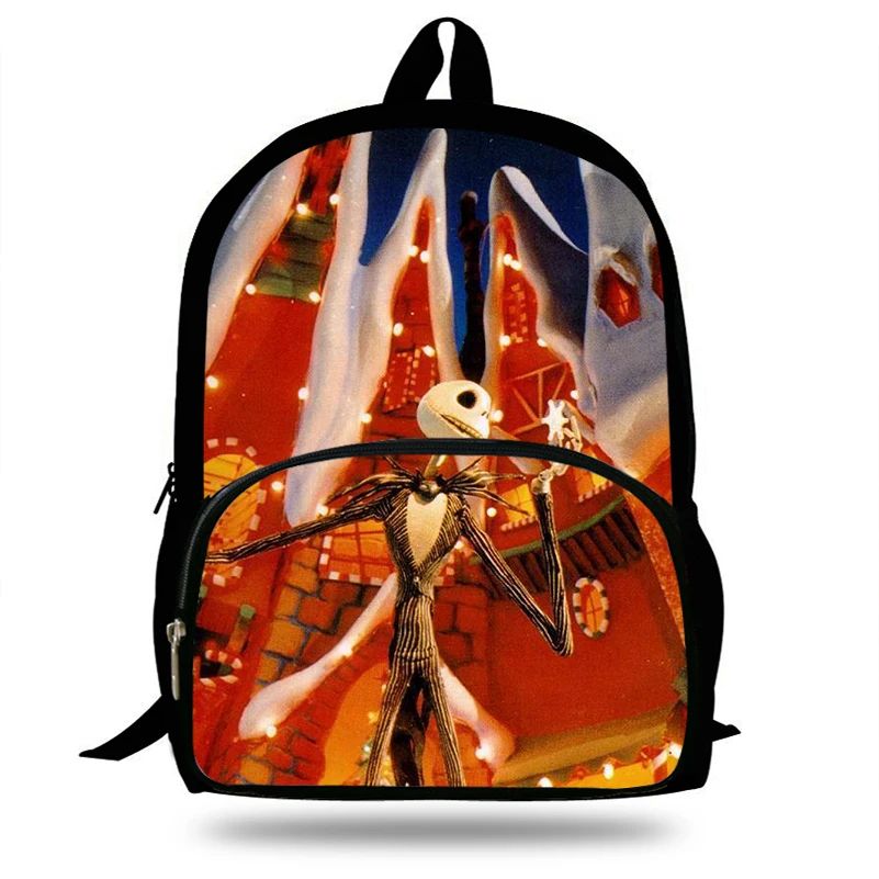 

The Nightmare Befor Christmas Bag Jack Skellington Backpack Halloween school bags for teenage boys&girls school student bookbag