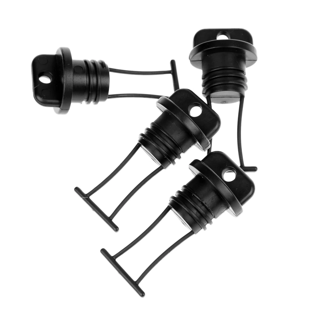 4 Pieces Universal Kayak Hull Drain Plug Thread Bung Spare for Kayak Canoe Boat