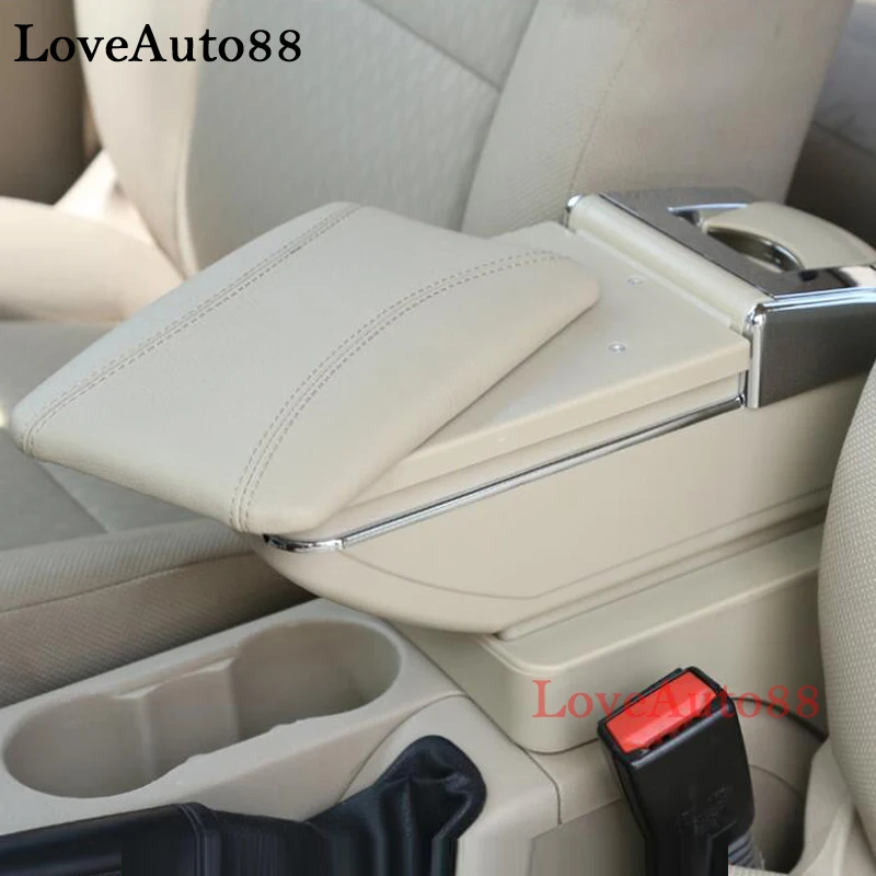 car-styling For Hyundai Solaris Verna 2010- armrest box central Store content box cup holder ashtray interior accessories