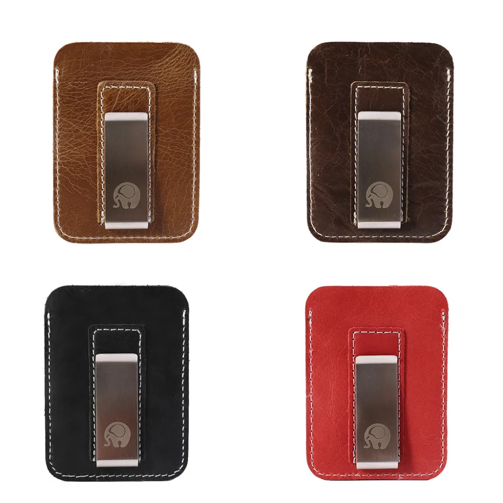 

THINKTHENDO New 2018 Retro Wallet Slim Business Leather Wallet Credit Card Holder Case Women Men