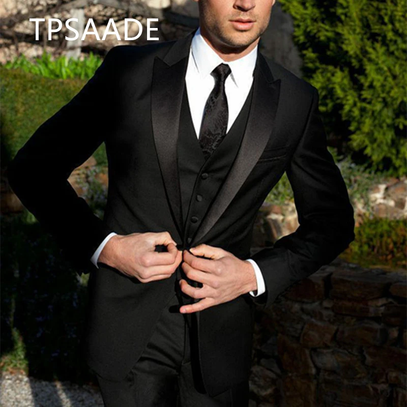 Black groom tuxedo Clearance