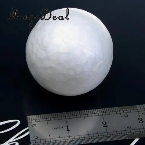 MagiDeal 10x6 см белый моделирование пенополистирол шар Сфера моделирование пенополистирол пенопласт пены мяч для поставки