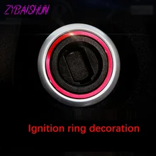 Двигатели для стартового зажигания автомобиля переключатель крышки автомобиля кольцо для Mercedes-Benz GLK ML GL cla gla CLS Красный цвет 1 шт