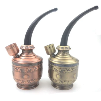 

Metal Pipes Hookah Tube Shisha Copper Color Smoking Pipe Tobacco Pipe Smoke Narguile Mouthpiece Cigarette Holder Hookah