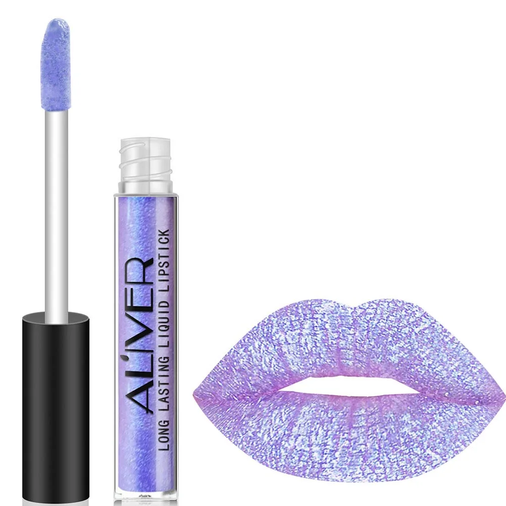 Liquid Longlasting Lipstick Lip Gloss Chameleon Metal Lipstick Shimmer