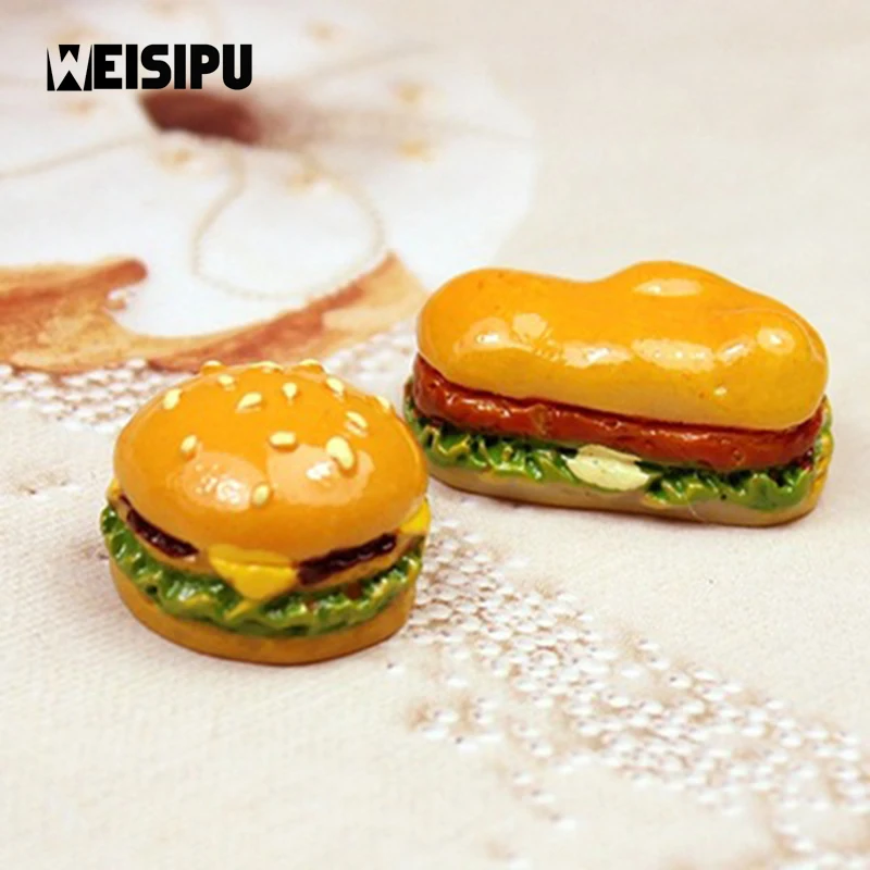 

Hamburgers Miniature Foods Mini Ornaments Home Garden Decorations Food Toys