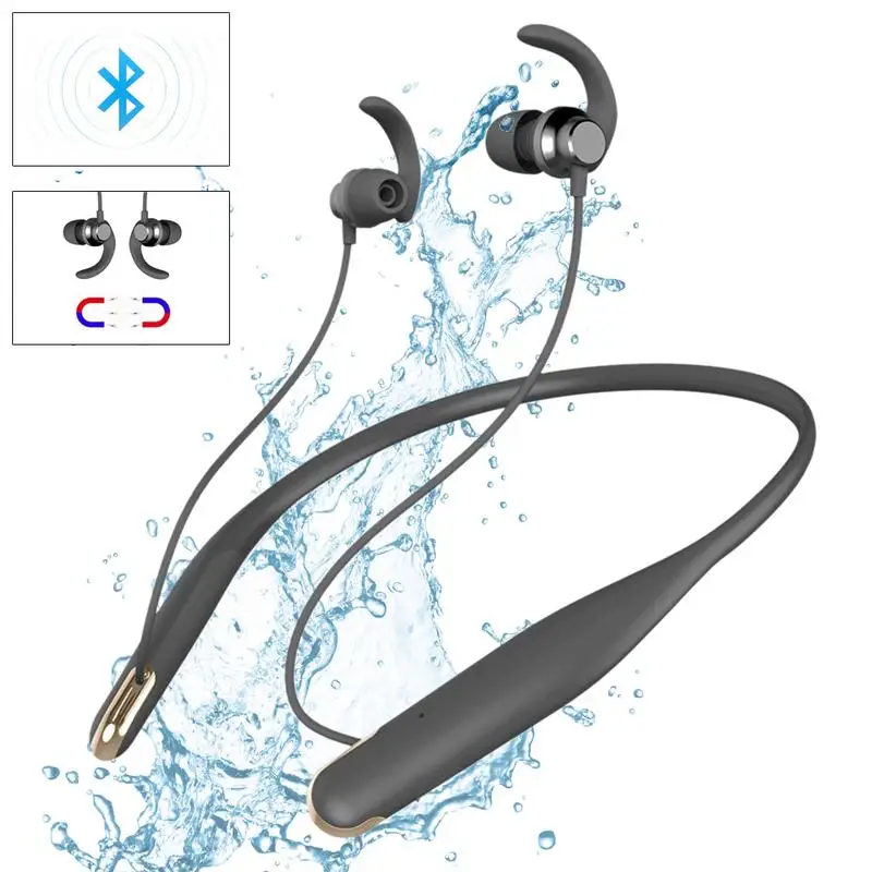 

Bluetooth Headphone Wireless Earphone Bluetooth Headset Sport Hanging Neck With Microphone For Iphone For Xiaomi Android