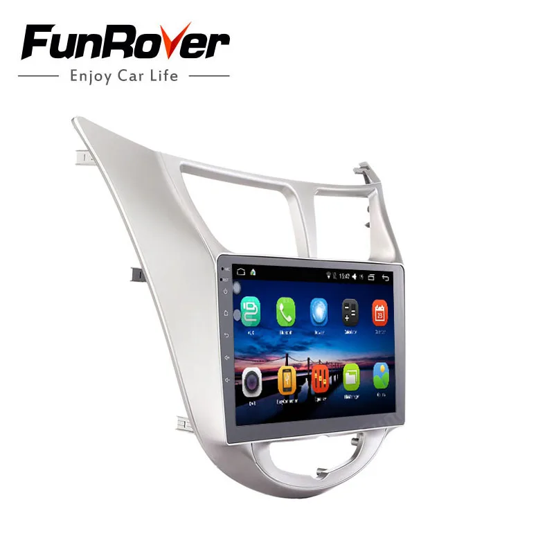 Funrover 9'' 2 din Android 8.0 Car Dvd Player For Hyundai Solaris Verna 2011-15 Radio tape recorder Video Gps WIFI RDS usb audio