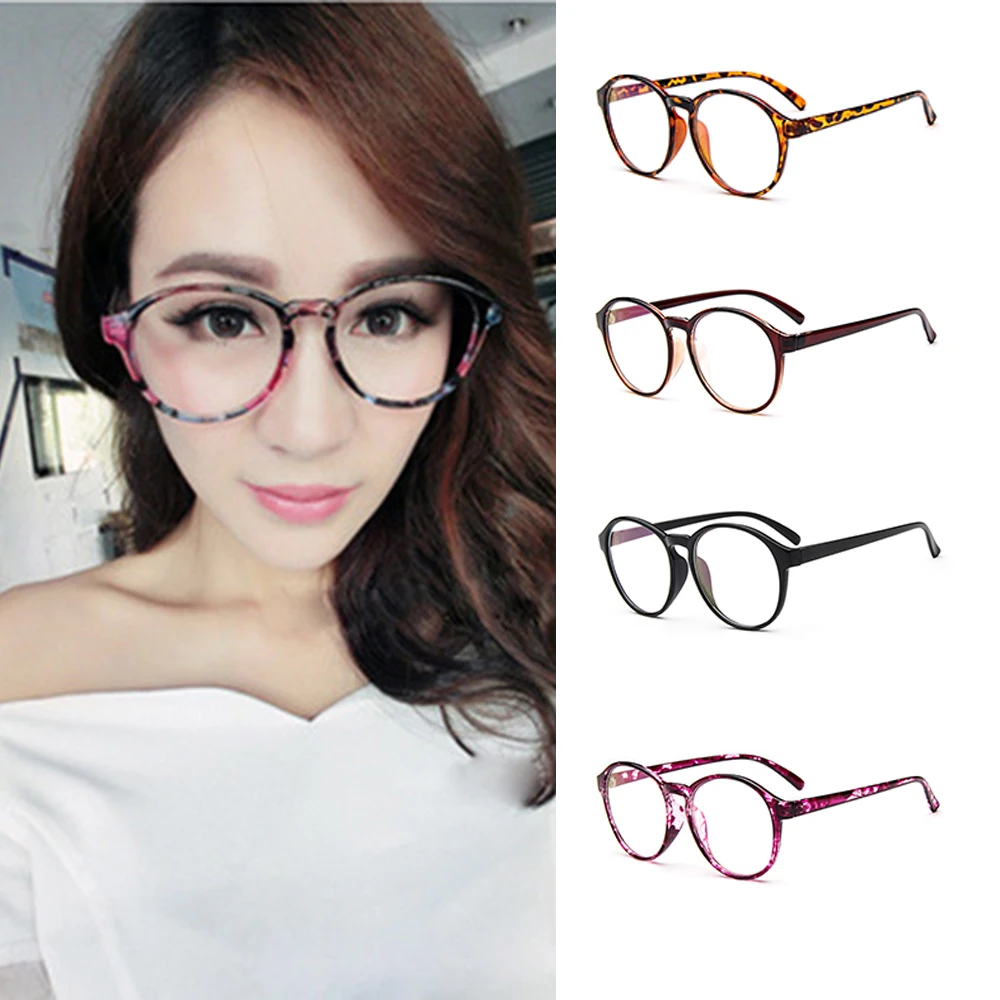 Neue Frau Brille Rahmen Optische Typ Brillen Rahmen Transparent Runde 