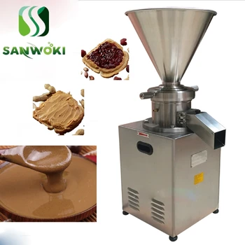 

Tahini peanut butter machine colloid mill maker machine in vertical type Peanut butter Colloid mill Machine for blueberry Jam