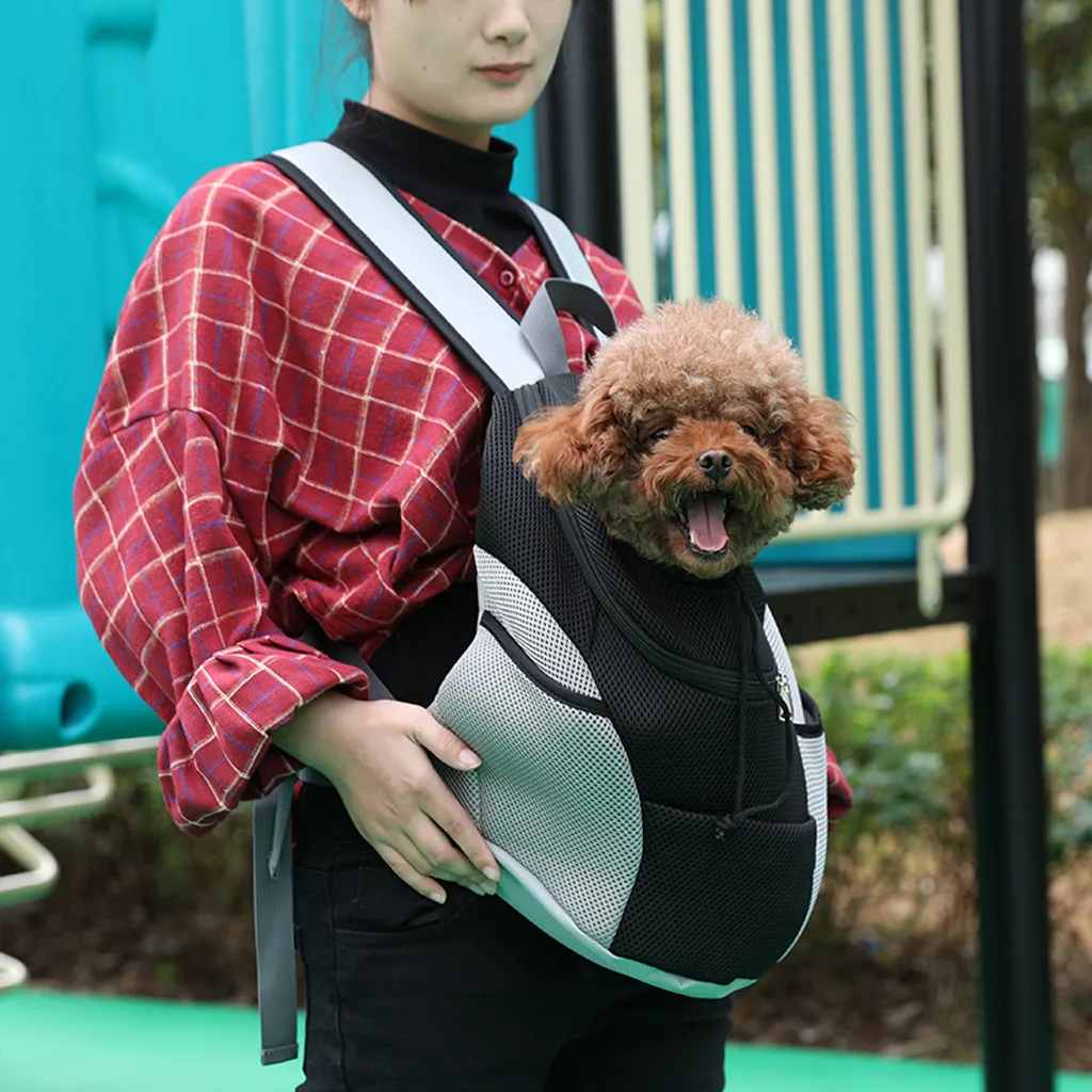 

Winter Pet Out Backpack Shoulder Chest Cat Dog Out Carrying Bag Safe Color Dog Harnesses Set Small Personalized seatbelt Hot