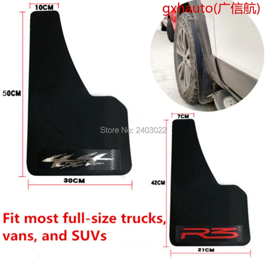 

New design 2pcs Mud flaps Flap Splash Guards Mudguards Mudflaps Fender Fit most full-size truck ,vans,and Suvs