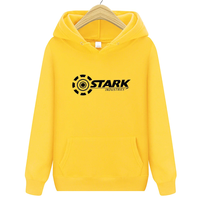 Новые Брендовые мужские толстовки STARK INDUSTRIES, зимние модные толстовки Kpop для мужчин и женщин, повседневные свободные толстовки Harajuku